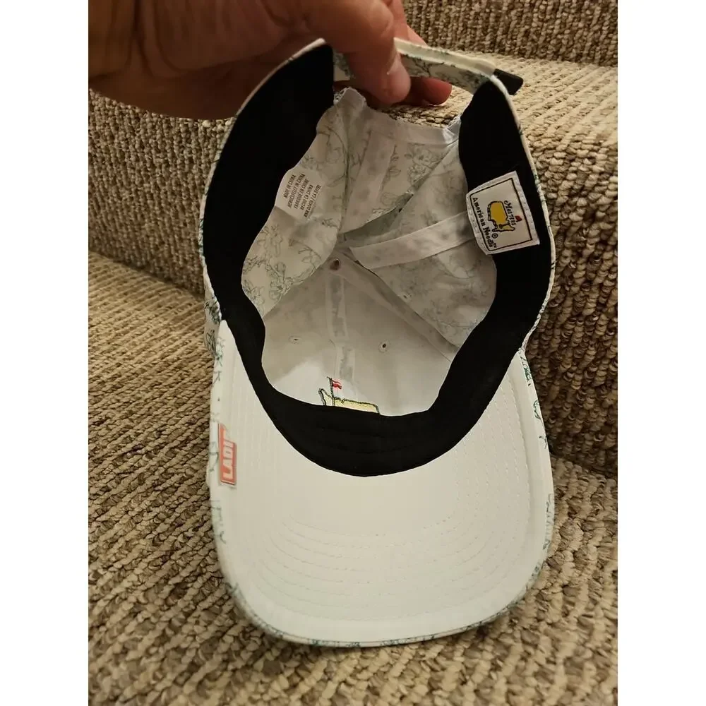 NWT MASTERS Golf Ladies Fit Green and White Floral HAT PGA Augusta National - Picture 11 of 11